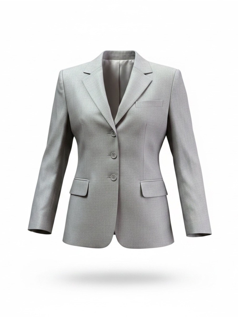 ESCADA EXCLUSIVE FOR NEIMAN MARCUS GRAY BLAZER JACKET - Picture 1 of 14